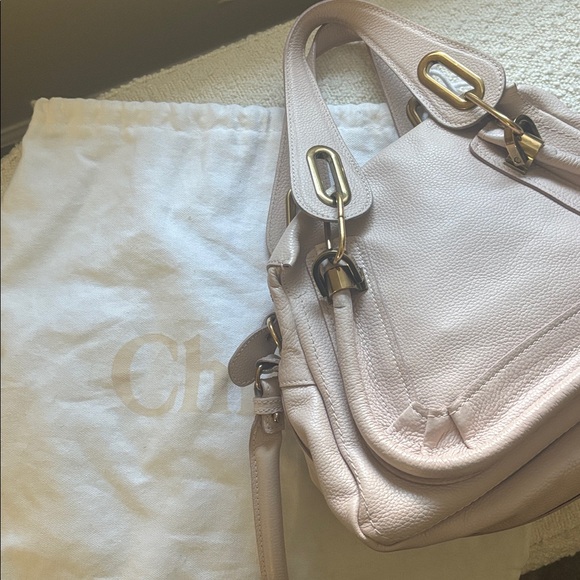 CHLOE SMALL PARATAY BAG IN ANEMONE PINK - Picture 6 of 12